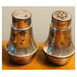 LL - Pair of Vintage Sterling Salt and Pepper Shakers, 2.5 Inch
