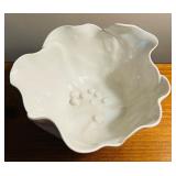 LL - Ceramic Tableware Lot with Italian Butterfly Plate, Fluted Bowl, and Set of 5 Pear Shaped Dishes