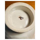 LL - Ceramic Tableware Lot with Italian Butterfly Plate, Fluted Bowl, and Set of 5 Pear Shaped Dishes