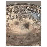 LL - Vintage Silver Plate Serving Set with Trays, Covered Dish, Compote, and Butter Dish