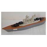 Pair of Military Ship Replicas