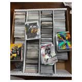 Four Row Box of Football NFL Trading Cards, Mix of Years, Brands and Players