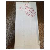 Two Row Box of Football and Baseball "Rookie" Cards, Variety of Players, Years and Brands