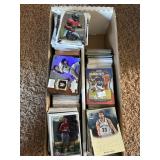 Two Row Box of Football and Baseball "Rookie" Cards, Variety of Players, Years and Brands