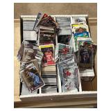 Large Box of Sports Cards, Mixed Sports, Baseball, Football, Basketball, Lots of Chrome Cards
