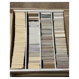 Large Box of Mostly Baseball Cards With Some Football Cards, Mixed Years and Brands