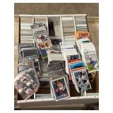 Large Box of Baseball and Football Cards From Mixed Years and Brands