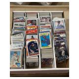 Large Box of Sports Cards, Mostly Baseball Cards, Most Cards are Sleeved With Plastic Sleeves