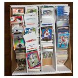 Large Box of Minnesota Twins Baseball Cards and Mixed Football Cards