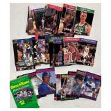 Big Lot of "Collect a Book" Booklet Cards, 46 Cards Total, NBA, MLB, NFL Stars and Hall of Famers