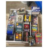 Large Box of Assorted Mini Sets, Baseball Cards, Desert Storm Trading Cards and More