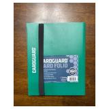 Green CardGuard Trading Card Binder With Black Sleeves Built in