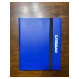 Blue CardGuard Binder for Sports Cards and Trading Cards, Black Sleeves Included Inside
