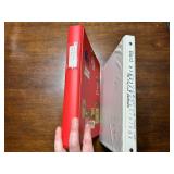 Two Binders for Sports Cards and Trading Cards, White and Red Binders With Sleeves
