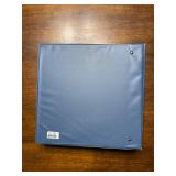 Blue Baseball Card Binder With New Plastic Sleeves to Hold Cards