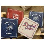 Box of Eight Sports Card Binders, Variety of Colors and Styles, No Plastic Sleeves Included