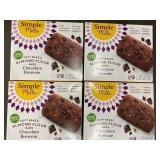 GA 5 - Simple Mills Almond Flour Bars Chocolate Brownie 4 Boxes (20 Bars) - Best by 05/2025