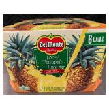 VA 4 - Del Monte 100 Percent Pineapple Juice 12-Count 6 fl oz Cans (Best by May 2025)
