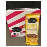 WA 3 - Darrell Lea Peanut Brittle Milk Chocolate, 17 x 160g Bars, Bulk Lot