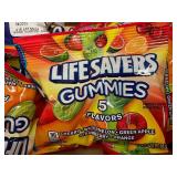 IA 4 - Lot of 12 Life Savers Gummies 5 Flavors 3.22 oz Bags, Best By 04/2025