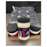 Case of 12 Not Mayo Original Plant-Based Spread, 15oz Jars (Best by Nov 2024)