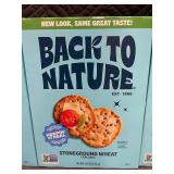 AL 4 - Back to Nature Stoneground Wheat Crackers, 3 Boxes (5 oz Each), Best by Sept 2025