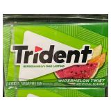 Trident Watermelon Twist Gum 12-Pack (14-Stick Each), Best By 05/2026