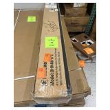 FLEXIMOUNTS OHK Frame-Only Series 48 in. W x 96 in. D x 22-40 in. H Black Ceiling Mounted Overhead Garage Storage Rack with Hooks
