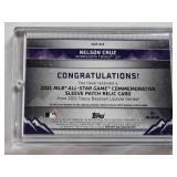 Nelson Cruz 2021 Topps Commemorative Patch #ASGP-NCR - Minnesota Twins Baseball Card in Screw Down One Touch