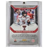 Patrick Mahomes II 2019 Panini Prizm Draft Picks Refractor #72 - Texas Tech University Football Card  in Magnetic One Touch