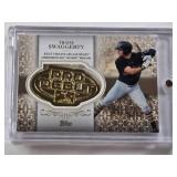 Travis Swaggerty 2019 Topps Pro Debut Distinguished Debut Medallion Numbered 14/50 - West Virginia Black Bears Baseball Card in Magnetic One Touch