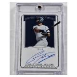 Gleyber Torres Auto 2019 Panini National Treasures Retro Signatures Numbered 79/99 - New York Baseball Card in Magnetic One Touch