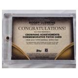 Roger Clemens Commemorative Patch Topps Crowning Achievements 2023 in Magnetic One Touch