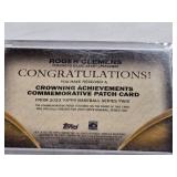 Roger Clemens Commemorative Patch Topps Crowning Achievements 2023 in Magnetic One Touch