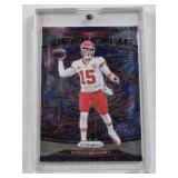 Patrick Mahomes II 2024 Panini Prizm Fireworks #1 - Kansas City Chiefs Football Card in Magnetic One Touch
