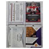 Joe Montana 2014 Topps Chrome, Jimmy Garoppolo 2018 Panini Player of the Day, Caleb Williams 2022 Topps Bowman University, Deshaun Watson 2017 Panini Elite Rookie