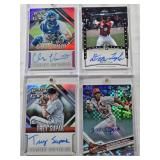 Chase Vallot 2014 Panini Prizm Prospect Signatures Auto Numbered 21/149, Drew Tyler 2014 Leaf Perfect Game Authentic Signature, Trey Supak 2014 Panini Prizm Prospect Signatures Auto, Magneuris Sierra 