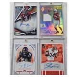 Jermaine Burton 2022 Bowman University Auto, Josh Rosen 2018 Panini Phoenix Rookie Patch Auto Numbered 14/50, Snoop Conner 2022 Onyx Vintage Auto, Jerome Ford 2024 Panini Donruss Signature Series Auto