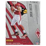 Jermaine Burton 2022 Bowman University Auto, Josh Rosen 2018 Panini Phoenix Rookie Patch Auto Numbered 14/50, Snoop Conner 2022 Onyx Vintage Auto, Jerome Ford 2024 Panini Donruss Signature Series Auto