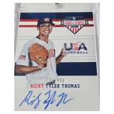 Ricky Tyler Thomas 2017 Panini Stars & Stripes Auto Numbered 83/499, Ricky Tyler Thomas 2017 Panini Stars & Stripes Auto Patch Numbered 123/299, Touki Toussaint 2019 Topps Auto, Travis Wade Swaggerty 