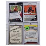 Nick Chubb 2018 Rookie Panini Prizm, Brett Favre Topps Chrome Legends of the Gridiron, Amon-Ra St. Brown Rookie 2018 Panini Prizm, Tom Brady Topps Magic Aerial Attack