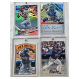 Chase Vallot 2014 Panini Prizm Prospect Signatures Auto Numbered 45/199, Raimel Tapia 2017 Topps Stadium Club Auto, Magneuris Sierra 2017 Topps Chrome Auto, Freddy Valdez 2021 Topps Heritage Minors Au