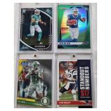 Ken Ooleman Rookie 2024 Panini Prizm, Tom Brady 2017 Panini Standout Numbers, Tua Tagovailoa Rookie 2020 Panini, Bo Nix 2023 Bowman Chrome Universiy
