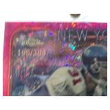 Chris Spielman 2024 Topps Chrome Refractor Numbered 51/275, Jason Sehorn 2024 Topps Chrome Refractor Numbered 196/399, Jimmy Garoppolo 2014 Topps Prime Rookie, Jimmy Garoppolo 2014 Panini Rookie