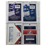 Nick Neidert 2015 Panini Contenders Auto, Glenn Otto 2017 Panini USA Baseball Stars & Stripes Patch Auto 020/299, Tyler Nevin 2015 Panini Contenders Auto, Tyler Thompson 2015 Panini USA Baseball Box S