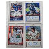 Chase Vallot 2014 Panini Prizm Draft Picks Prospects Auto 30/75, Cole Tucker 2014 Panini Prizm Draft Picks Prospects Auto 117/199, Richard Urena 2018 Topps Rookie Republic Auto, Cole Tucker 2014 Panin