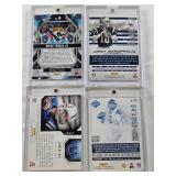 Jimmy Garoppolo Rookie 2014 Panini Rookies and Stars, Jared Goff Rookie 2016 Panini Prestige, Biran Thomas Jr. Rookie 2024 Panini Prizmatic, Andrew Luck 2014 Panini Absolute Star Gazing Patch
