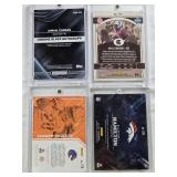 Bryan Edwards 2020 Panini Legacy Rookie Auto, DaeSean Hamilton 2018 Panini Origins Auto Patch, Jamaal Charles 2024 Topps Chrome Black Auto, Tanner Vallejo 2017 Panini Elite Draft Picks Auto Numbered 4