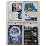 Leonard Fournette 2017 Panini Donruss Patch Numbered 060/199, Darrell Henderson 2019 Panini Absolute War Room Patch Numbered 42/49, Andrew Luck 2012 Panini Absolute Star Gazing Patch, Roschon Johnson 