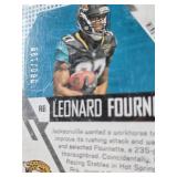 Leonard Fournette 2017 Panini Donruss Patch Numbered 060/199, Darrell Henderson 2019 Panini Absolute War Room Patch Numbered 42/49, Andrew Luck 2012 Panini Absolute Star Gazing Patch, Roschon Johnson 